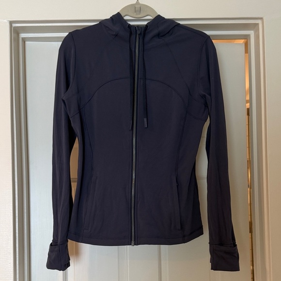 lululemon athletica Tops - Lululemon Hooded Define Jacket in Nulu fabric in Blue/Grey
